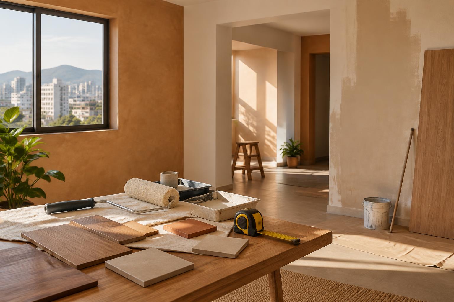 Apartamento em reforma, projeto atual